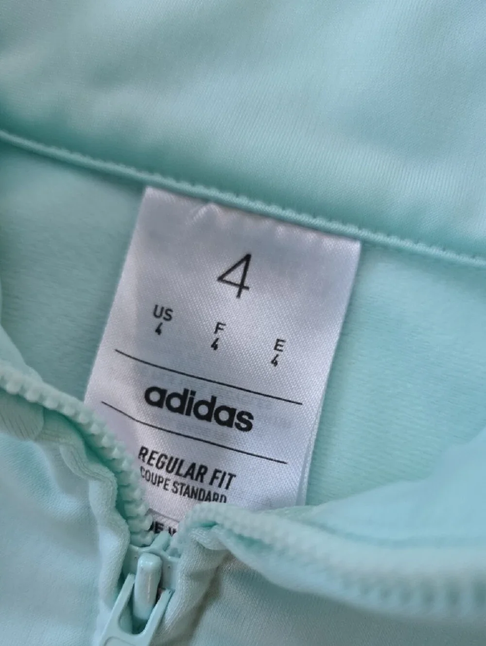 adidas Kids 4T Mint Green Track Pants with White Stripe